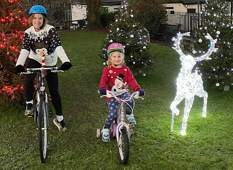 Penryn cyclists at Christmas